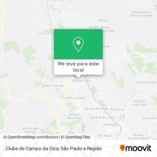 Clube de Campo da Cica mapa