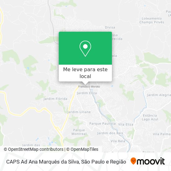 CAPS Ad Ana Marquês da Silva mapa