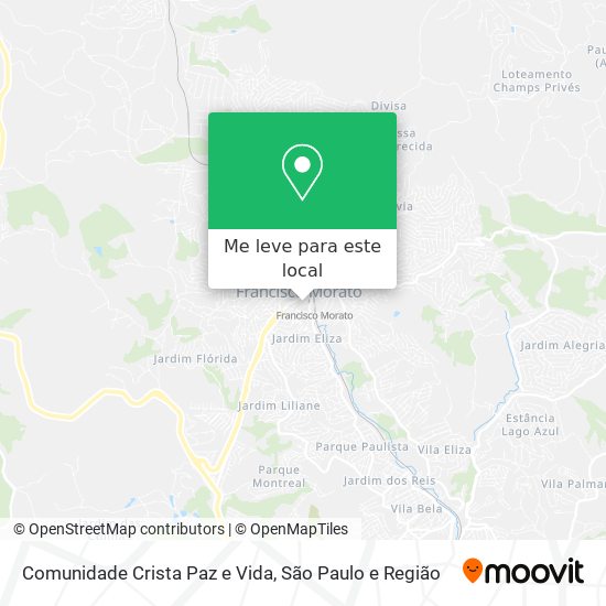 Comunidade Crista Paz e Vida mapa