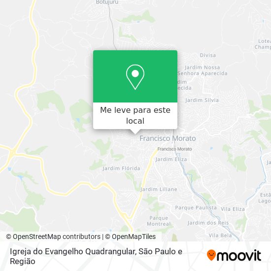 Igreja do Evangelho Quadrangular mapa