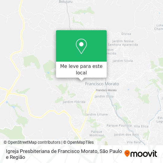 Igreja Presbiteriana de Francisco Morato mapa