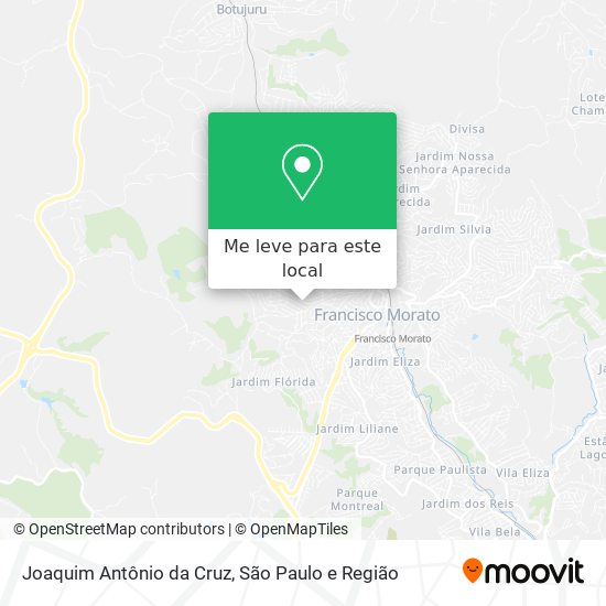 Joaquim Antônio da Cruz mapa