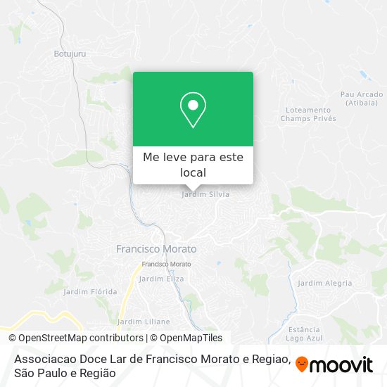 Associacao Doce Lar de Francisco Morato e Regiao mapa