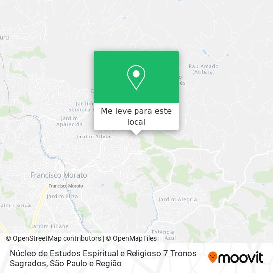 Núcleo de Estudos Espiritual e Religioso 7 Tronos Sagrados mapa