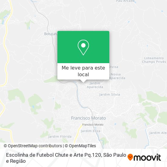 Escolinha de Futebol Chute e Arte Pq.120 mapa