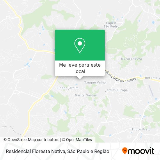Residencial Floresta Nativa mapa