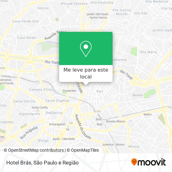 Hotel Brás mapa