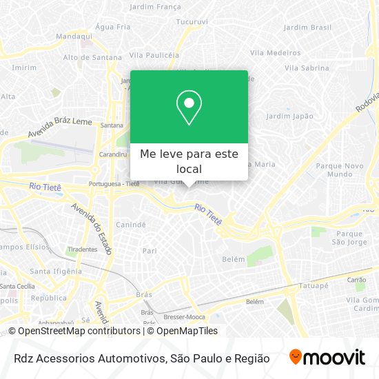 Rdz Acessorios Automotivos mapa