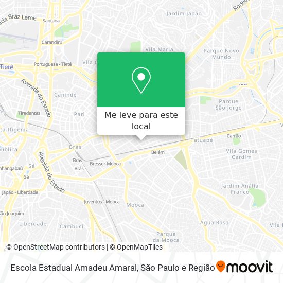 Escola Estadual Amadeu Amaral mapa