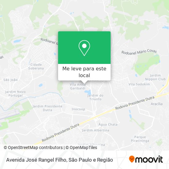 Avenida José Rangel Filho mapa