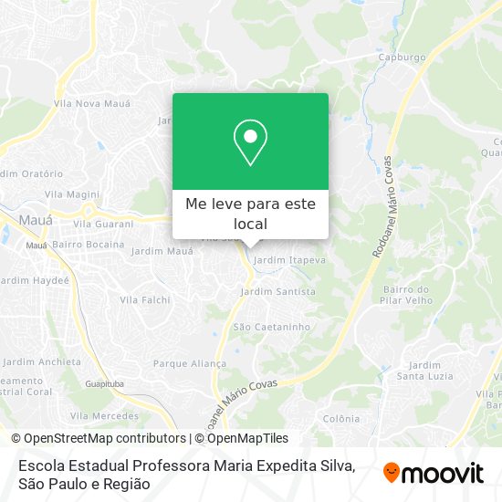 Escola Estadual Professora Maria Expedita Silva mapa