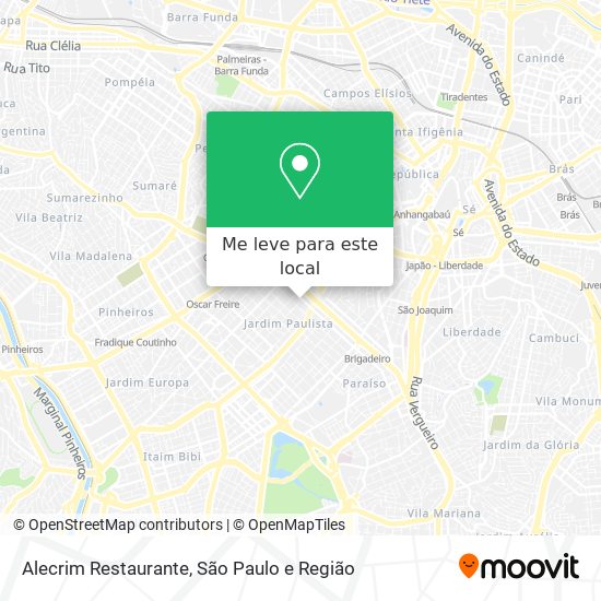 Alecrim Restaurante mapa