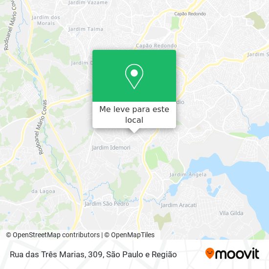 Rua das Três Marias, 309 mapa