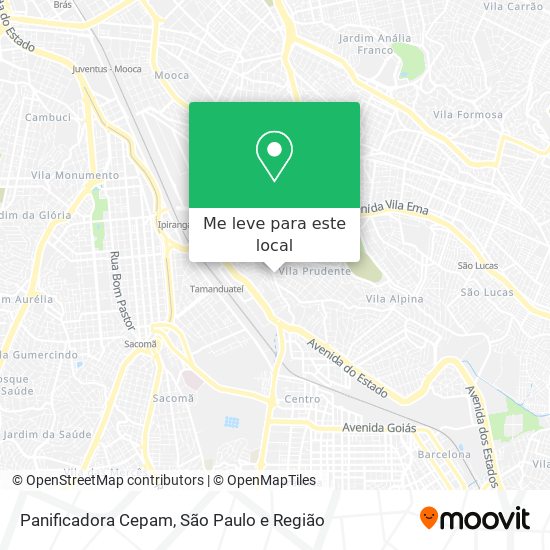 Panificadora Cepam mapa