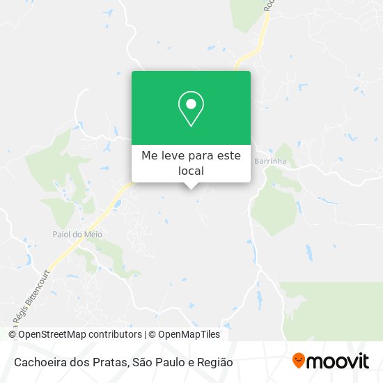 Cachoeira dos Pratas mapa