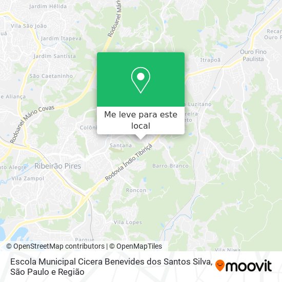 Escola Municipal Cicera Benevides dos Santos Silva mapa