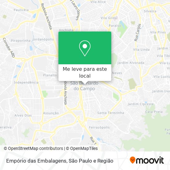 Empório das Embalagens mapa