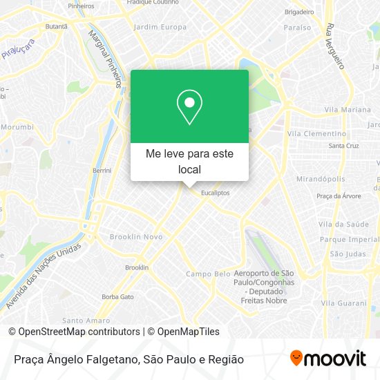 Praça Ângelo Falgetano mapa