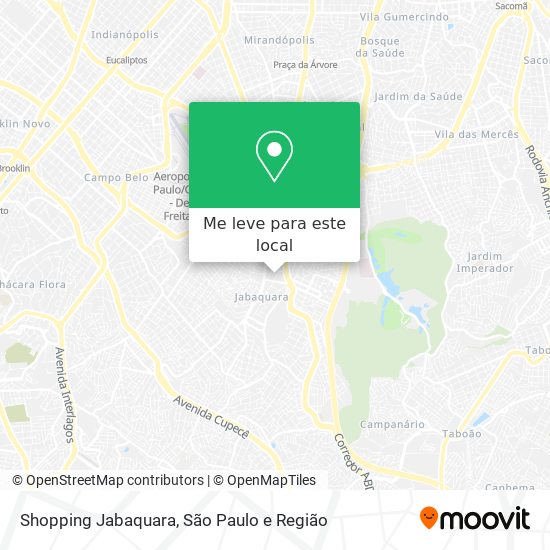 Shopping Jabaquara mapa