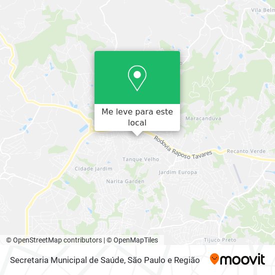 Secretaria Municipal de Saúde mapa