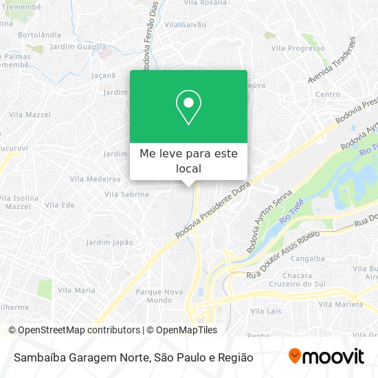 Sambaíba Garagem Norte mapa