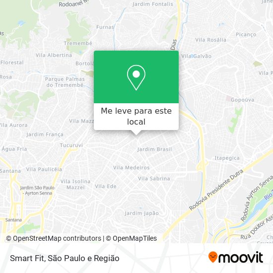 Smart Fit mapa