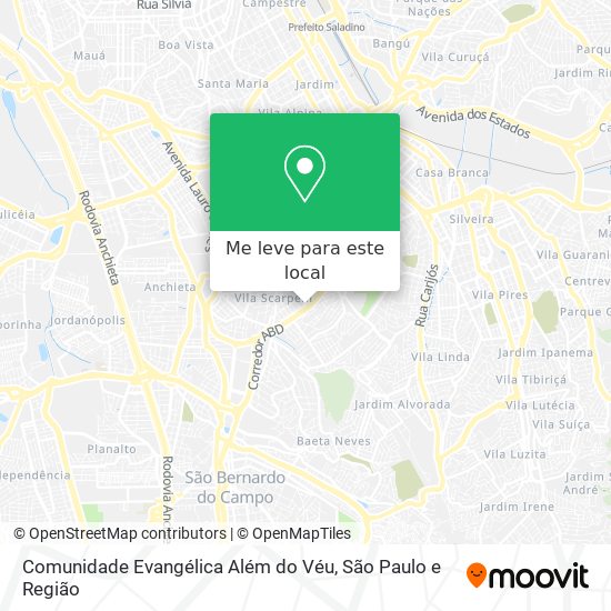 Comunidade Evangélica Além do Véu mapa