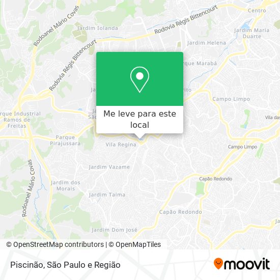 Piscinão mapa