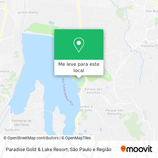Paradise Gold & Lake Resort mapa