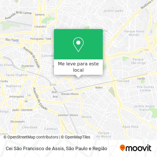 Cei São Francisco de Assis mapa