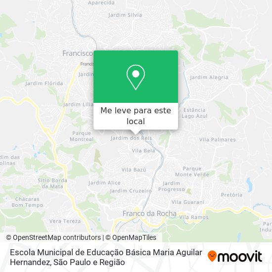 Escola Municipal de Educação Básica Maria Aguilar Hernandez mapa