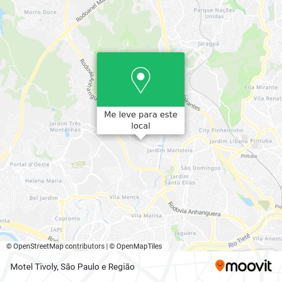 Motel Tivoly mapa