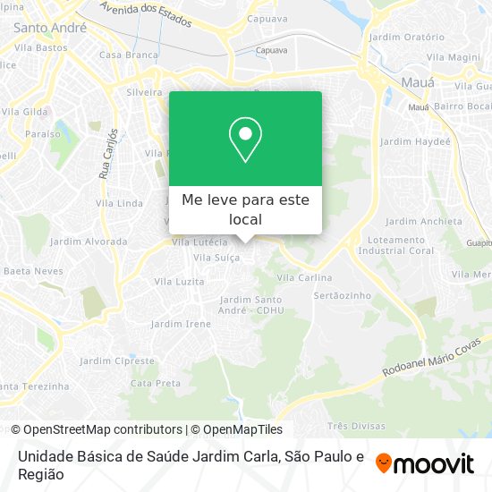 Unidade Básica de Saúde Jardim Carla mapa