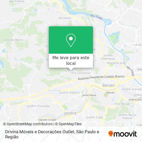 Drivina Móveis e Decorações Outlet mapa