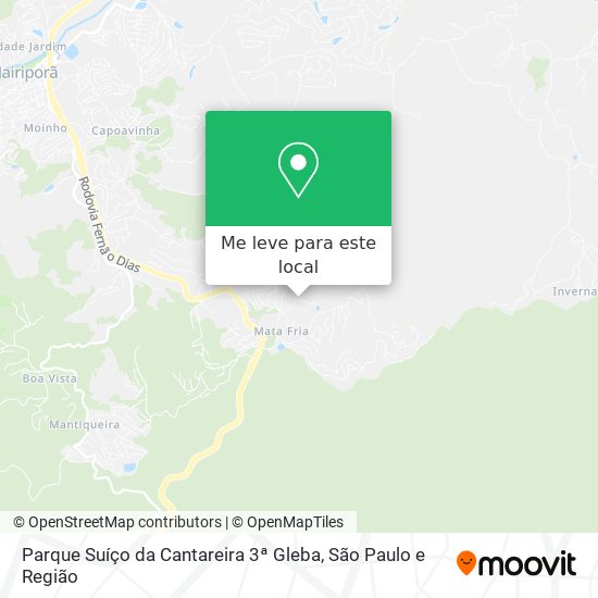Parque Suíço da Cantareira 3ª Gleba mapa