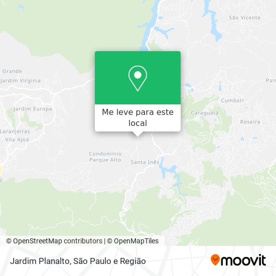 Jardim Planalto mapa
