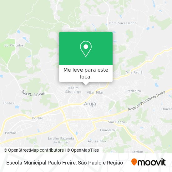 Escola Municipal Paulo Freire mapa