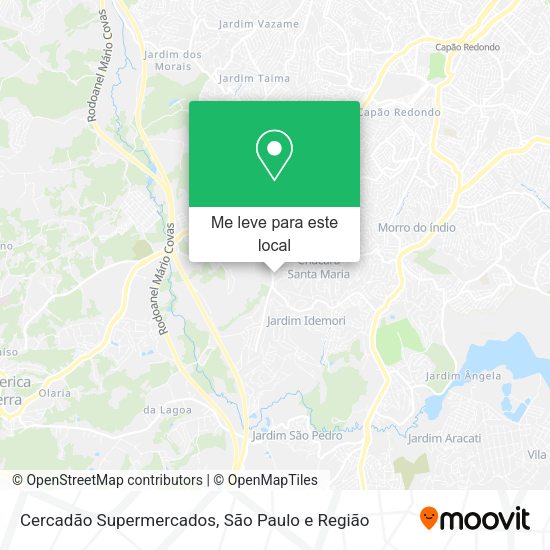 Cercadão Supermercados mapa