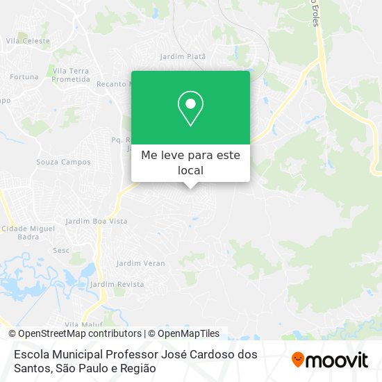 Escola Municipal Professor José Cardoso dos Santos mapa