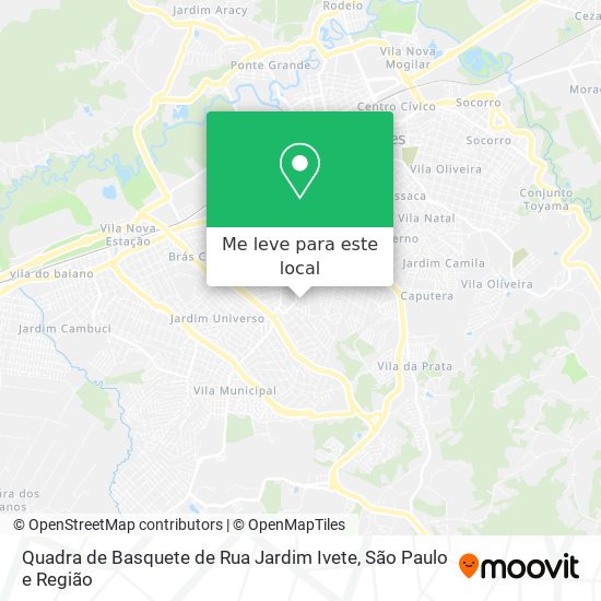 Quadra de Basquete de Rua Jardim Ivete mapa