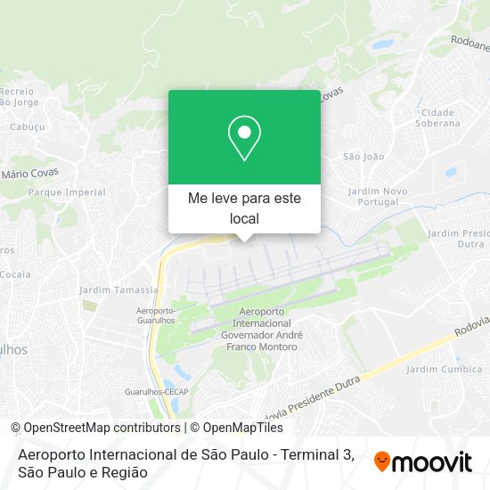 Aeroporto Internacional de São Paulo - Terminal 3 mapa