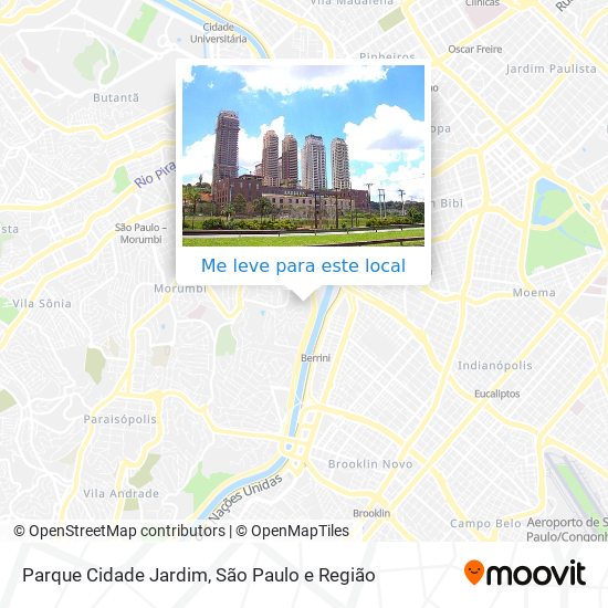 Parque Cidade Jardim mapa