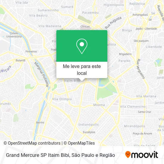 Grand Mercure SP Itaim Bibi mapa