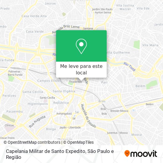 Capelania Militar de Santo Expedito mapa
