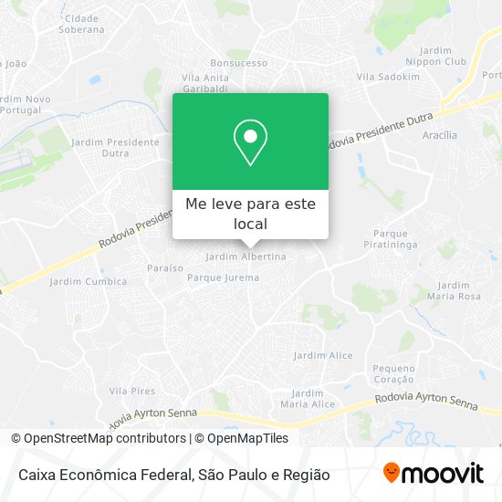 Caixa Econômica Federal mapa