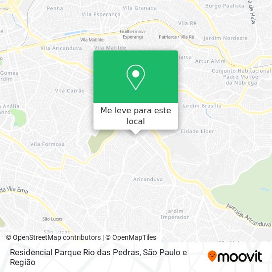 Residencial Parque  Rio das Pedras mapa