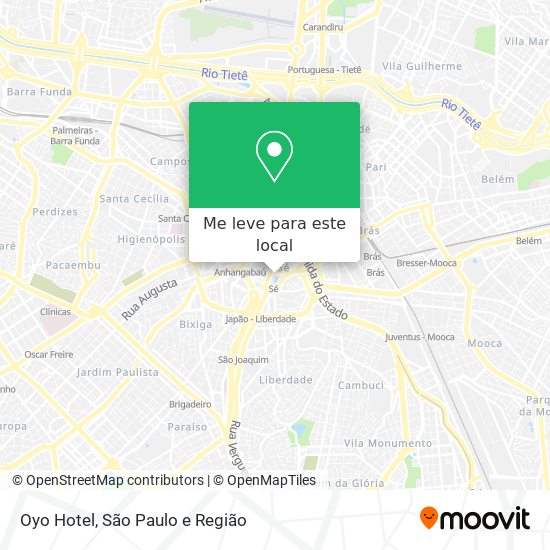 Oyo Hotel mapa