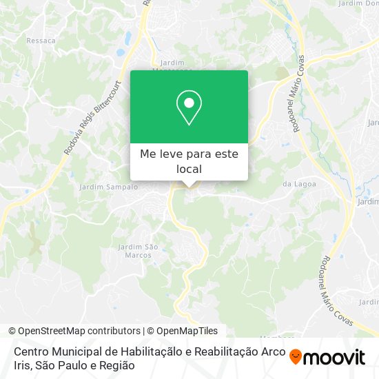 Centro Municipal de Habilitaçãlo e Reabilitação Arco Iris mapa