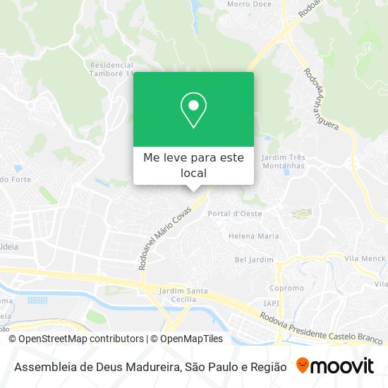 Assembleia de Deus Madureira mapa
