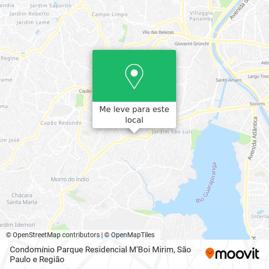 Condomínio Parque Residencial M'Boi Mirim mapa